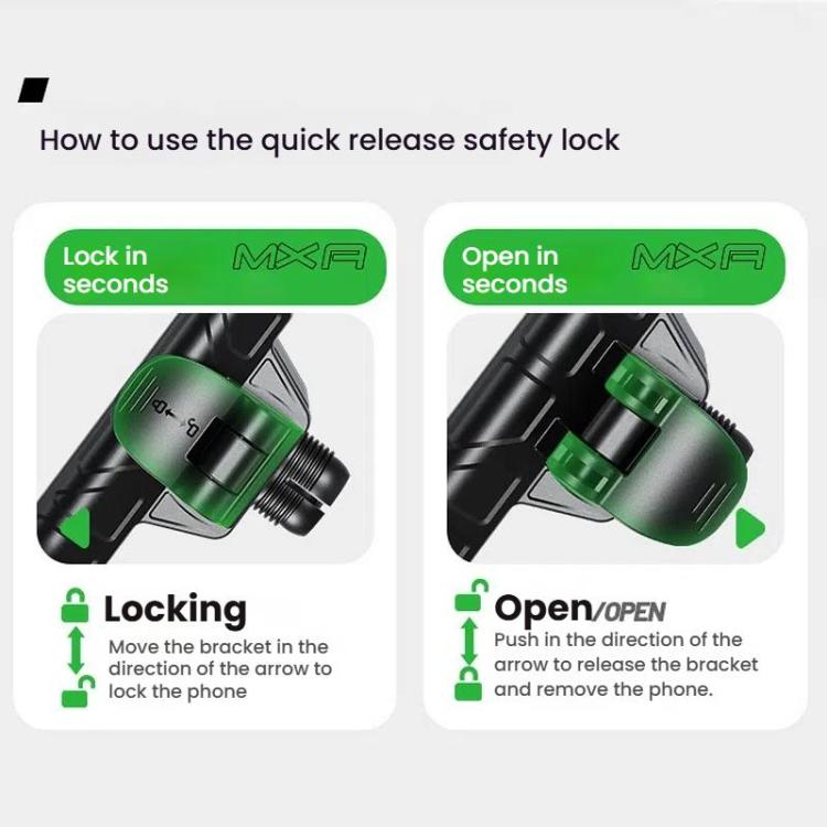 Kewig Motorcycle Bicycle Non-Blocking Mobile Phone Camera Navigation Bracket(M29-C2) by kewig