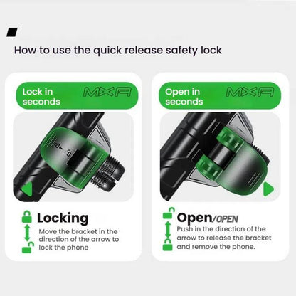 Kewig Motorcycle Bicycle Non-Blocking Mobile Phone Camera Navigation Bracket(M29-C2) by kewig