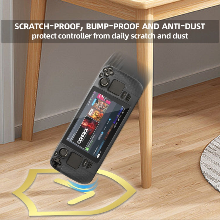 For Steam Deck Hifylux ST-PF14 Game Console Silicone Case Anti-scratch Non-slip Handheld Case Lanyard(Red) by bashfashion