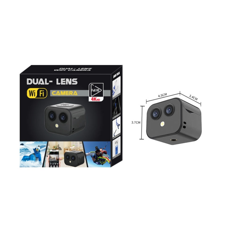 D3 HD 4K Dual Lens Wifi Camera Mobile Phone Wireless Remote Two Way Intercourse Monitoring Camera by bashfashion
