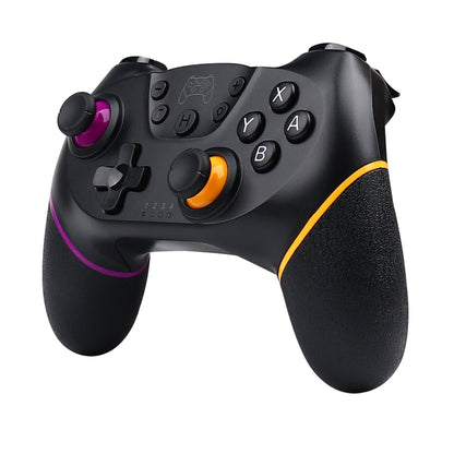 For Nintendo Switch Pro Wireless Bluetooth Handle with Macro Programming & Somatosensory Wake-up(Purple Orange) by bashfashion
