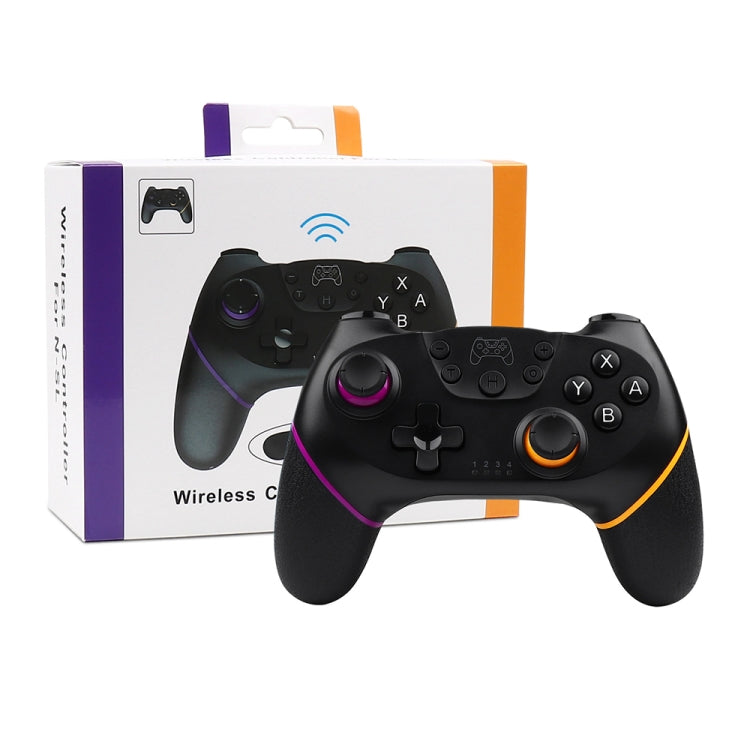 For Nintendo Switch Pro Wireless Bluetooth Handle with Macro Programming & Somatosensory Wake-up(Purple Orange) by bashfashion