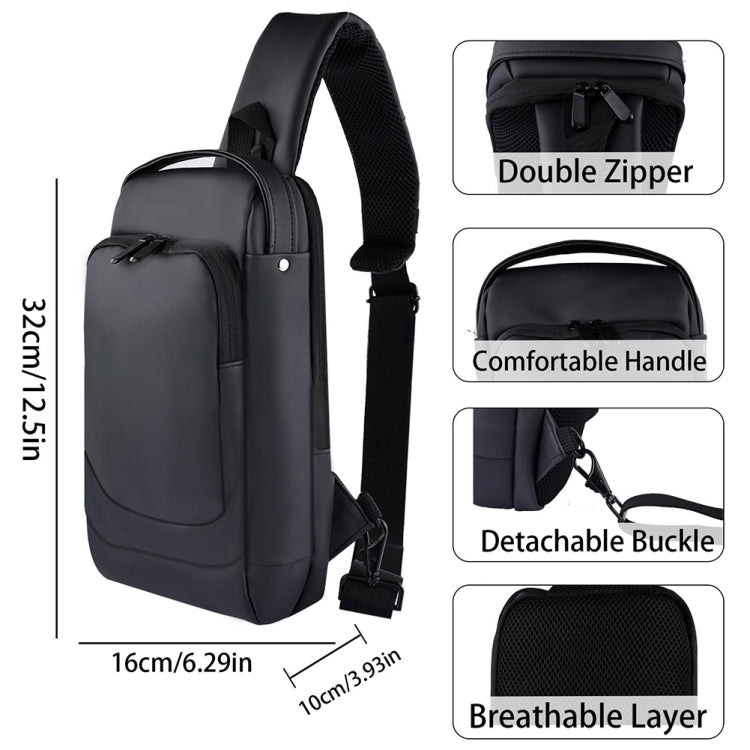 For Steam Deck Game Console Crossbody Bag Shoulder Carry Bag Chest Bag(Black) by bashfashion