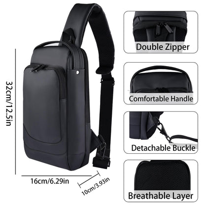 For Steam Deck Game Console Crossbody Bag Shoulder Carry Bag Chest Bag(Black) by bashfashion