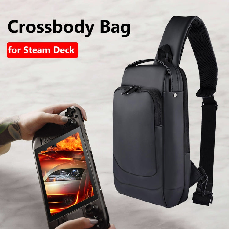For Steam Deck Game Console Crossbody Bag Shoulder Carry Bag Chest Bag(Black) by bashfashion