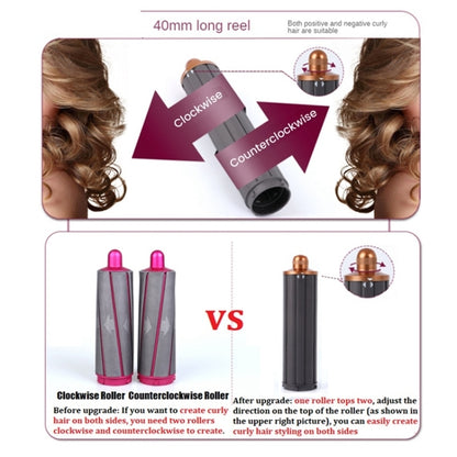 For Dyson Airwrap Hair Dryer i.d. / HS01 / HS05 / HD08 18.6 x 4cm Upgraded Long Curling Barrels Nozzle Rose Red by bashfashion