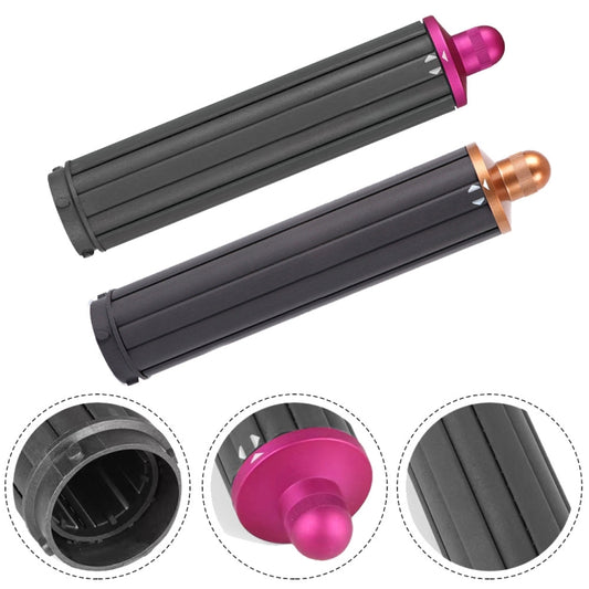 For Dyson Airwrap Hair Dryer i.d. / HS01 / HS05 / HD08 18.6 x 4cm Upgraded Long Curling Barrels Nozzle With Short Adapter Golden by bashfashion