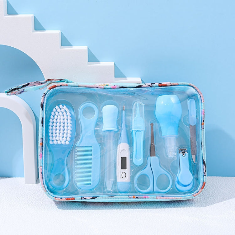 9pcs/set Blue Children Cleaning Care Set Maternal and Baby Grooming Supplies Care Tools by bashfashion