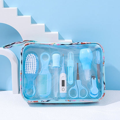 9pcs/set Blue Children Cleaning Care Set Maternal and Baby Grooming Supplies Care Tools by bashfashion