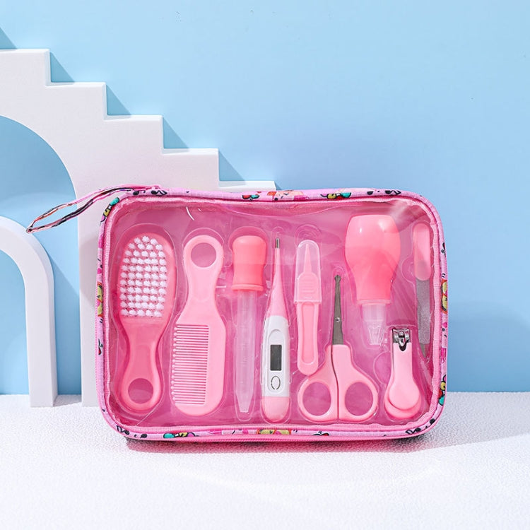 9pcs/set Pink Children Cleaning Care Set Maternal and Baby Grooming Supplies Care Tools by bashfashion