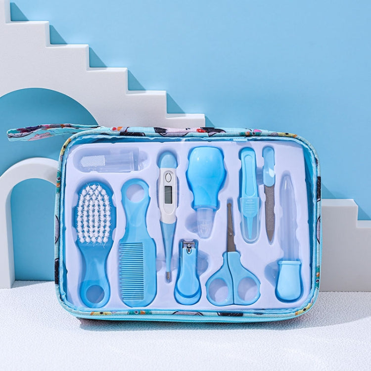 10pcs/set Blue Children Cleaning Care Set Maternal and Baby Grooming Supplies Care Tools by bashfashion
