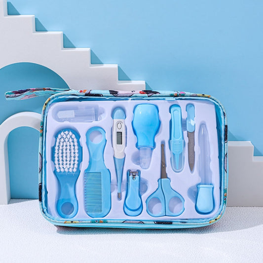 10pcs/set Blue Children Cleaning Care Set Maternal and Baby Grooming Supplies Care Tools by bashfashion