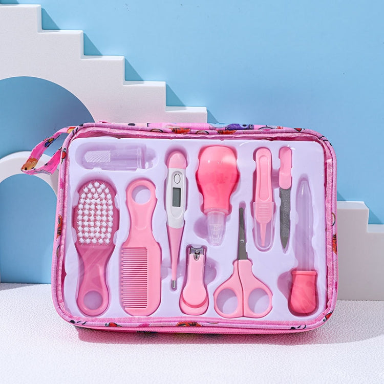 10pcs/set Pink Children Cleaning Care Set Maternal and Baby Grooming Supplies Care Tools by bashfashion