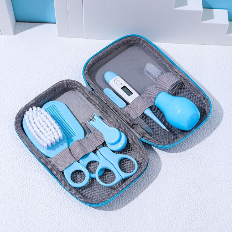 8 in 1 EVA Bag Baby Cleaning Care Set Baby Daily Cleaning Kit(Blue) by bashfashion