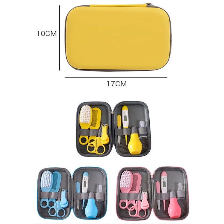 8 in 1 EVA Bag Baby Cleaning Care Set Baby Daily Cleaning Kit(Yellow) by bashfashion