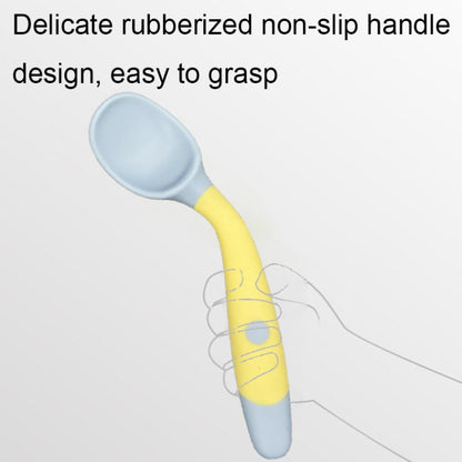 Children Eating Training Tableware Baby Bendable Silicone Soft Spoon, Color: Green by bashfashion