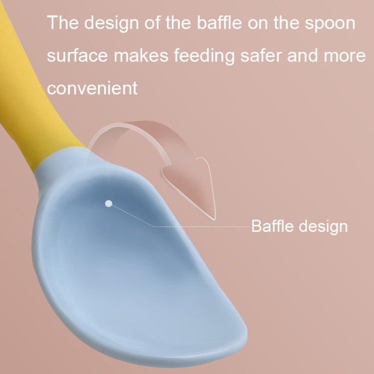 Children Eating Training Tableware Baby Bendable Silicone Soft Spoon, Color: Green by bashfashion