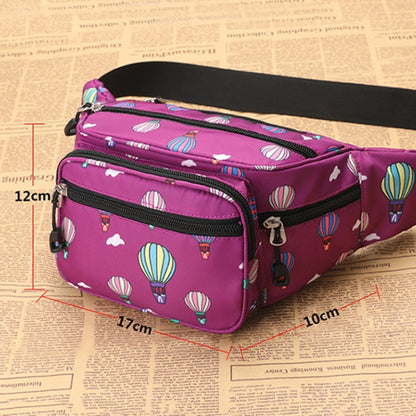 Y051 Women Summer Crossbody Waist Bag Large Capacity Cell Phone Bag(Balloon Black) by bashfashion