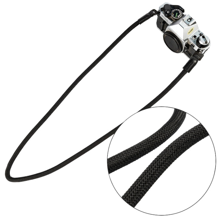 Climbing Rope Camera Strap SLR Camera Retro Wearable Shoulder Strap(Black) by bashfashion