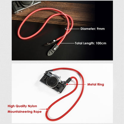 Climbing Rope Camera Strap SLR Camera Retro Wearable Shoulder Strap(Light Brown) by bashfashion