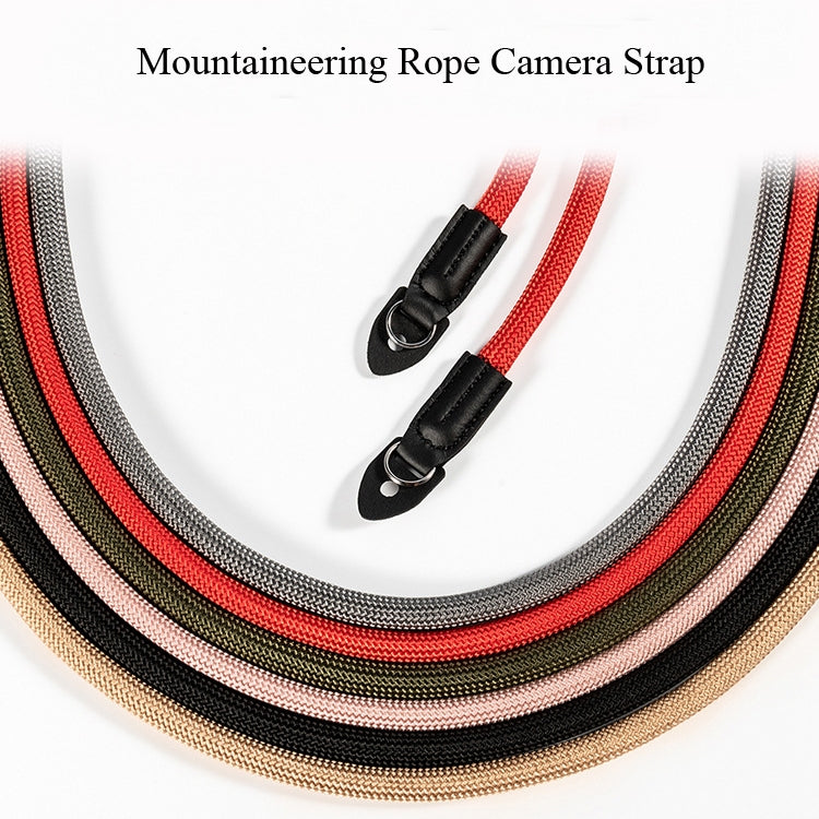 Climbing Rope Camera Strap SLR Camera Retro Wearable Shoulder Strap(Black) by bashfashion