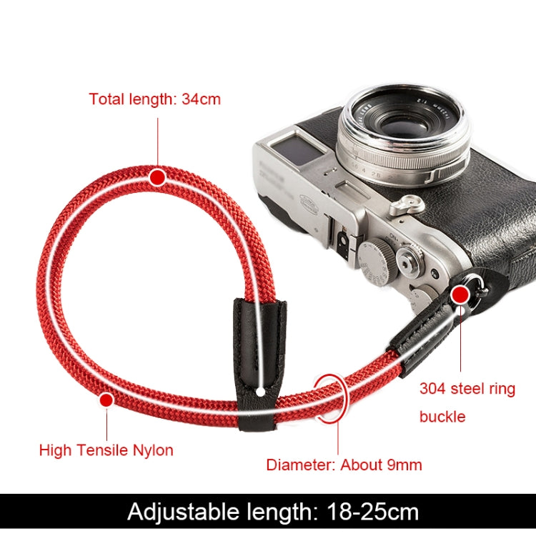 Climbing Rope Camera Wrist Strap SLR Camera Wear-resistant Bracelet(Rose Gold) by bashfashion