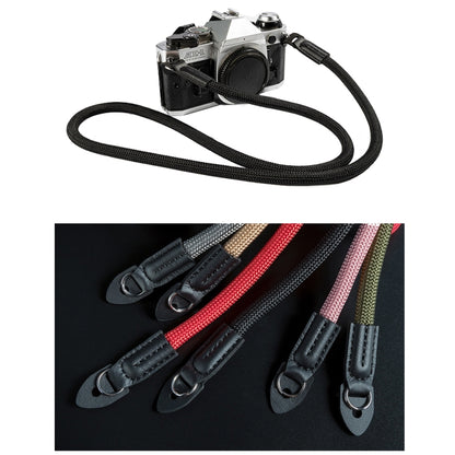 Climbing Rope Camera Wrist Strap SLR Camera Wear-resistant Bracelet(Black) by bashfashion