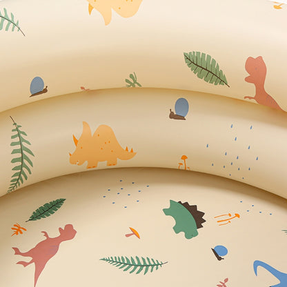 Baby Swimming Round Pool Summer Kids Water Toys Inflatable Bath Tub, Size: NO.120(Beige Dinosaur) by bashfashion