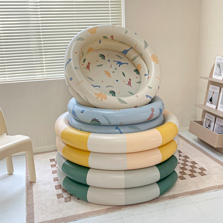 Baby Swimming Round Pool Summer Kids Water Toys Inflatable Bath Tub, Size: NO.120(Beige Dinosaur) by bashfashion