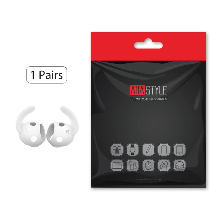 For Beats Studio Buds AhaStyle PT172 Earphone Silicone Ear Caps, Style: Earcap (White) by AhaStyle