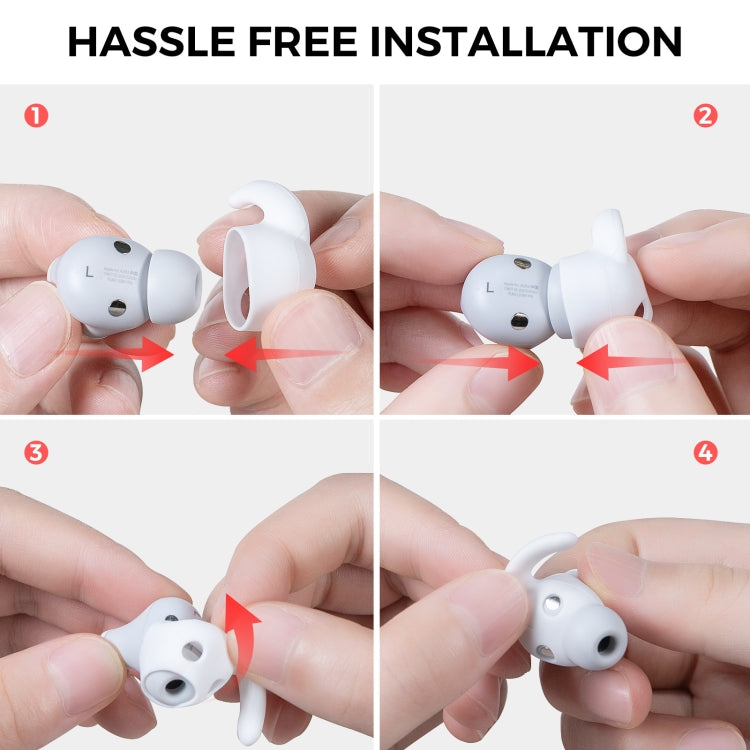 For Beats Studio Buds AhaStyle PT172 Earphone Silicone Ear Caps, Style: Earcap (Red) by AhaStyle