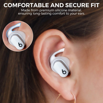 For Beats Studio Buds AhaStyle PT172 Earphone Silicone Ear Caps, Style: Earcap x 3+Case (White) by AhaStyle