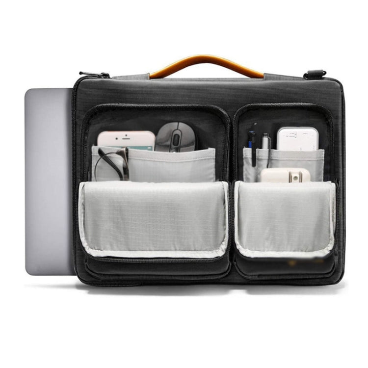 Computer Messenger Shoulder Bag Laptop Sleeve Bag, Size: 13.3-14 inch(Black) by bashfashion