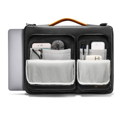 Computer Messenger Shoulder Bag Laptop Sleeve Bag, Size: 13.3-14 inch(Black) by bashfashion