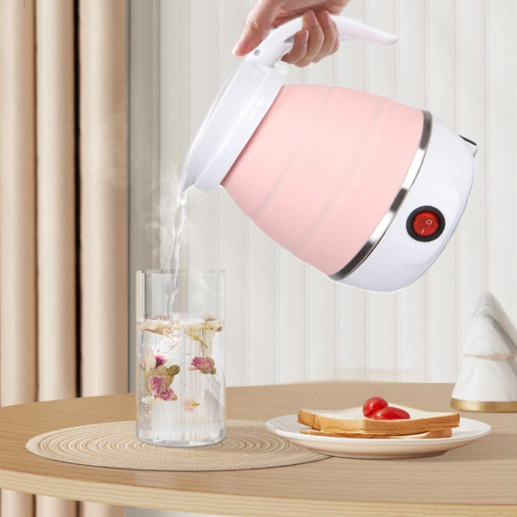 Portable Folding Silicone Electric Kettle for Household Travel US Plug 110V(White) by bashfashion