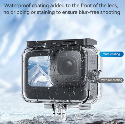 For GoPro Hero11 Black / HERO10 Black / HERO9 Black TELESIN Waterproof Case Full Scene Anti-Fog Underwater Diving Housing by TELESIN