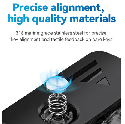 For GoPro Hero11 Black / HERO10 Black / HERO9 Black TELESIN Waterproof Case Full Scene Anti-Fog Underwater Diving Housing by TELESIN