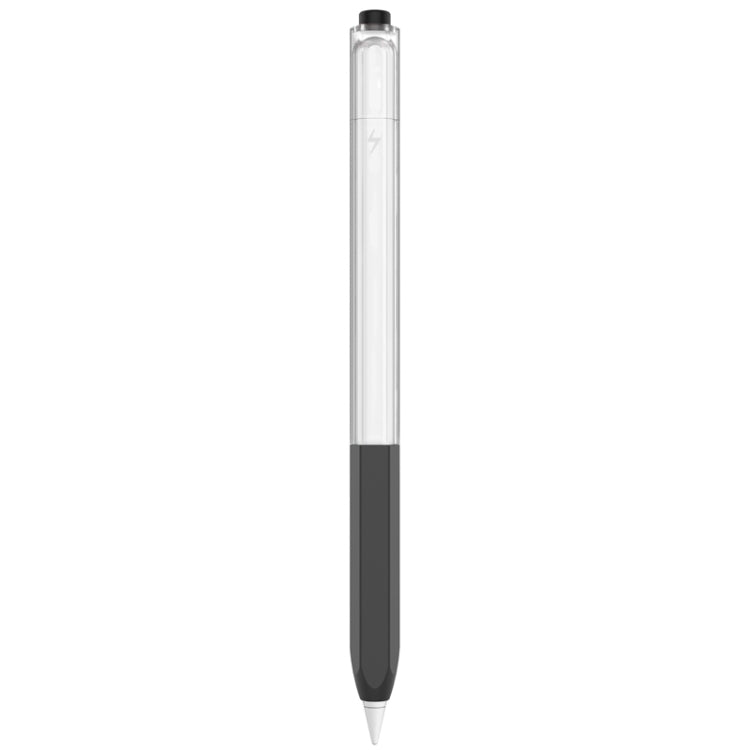 For Apple Pencil 2 AhaStyle PT-LC05 Jelly Style Translucent Silicone Protective Pen Case(Black) by AhaStyle