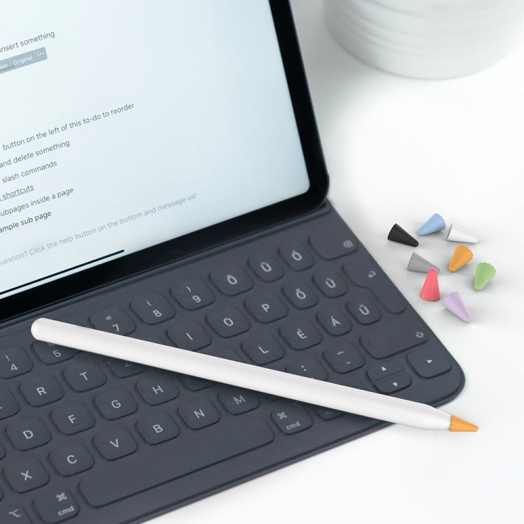 For Apple Pencil 1 / 2 AhaStyle PT107 40pcs Silicone Tip Protective Case(Women Style) by AhaStyle