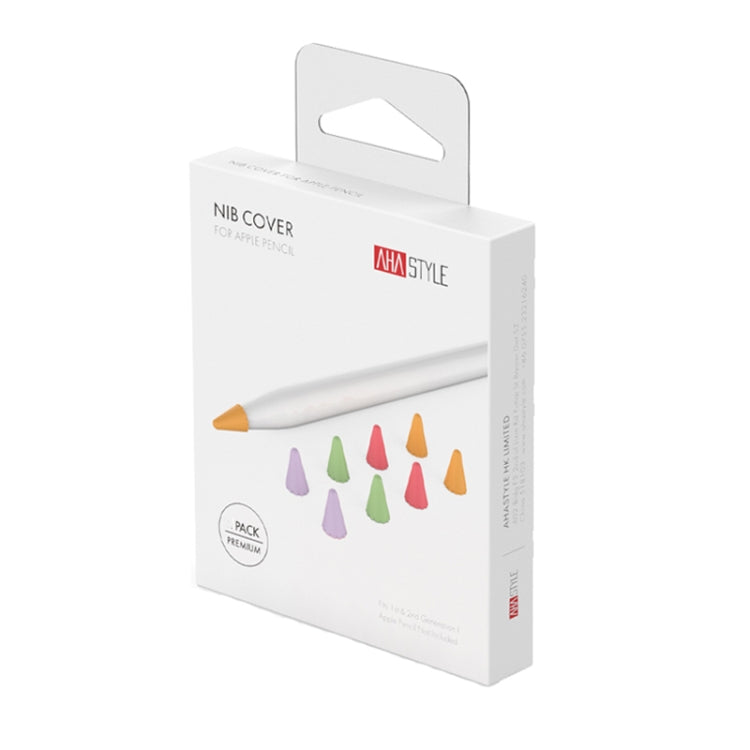 For Apple Pencil 1 / 2 AhaStyle PT107 40pcs Silicone Tip Protective Case(Women Style) by AhaStyle