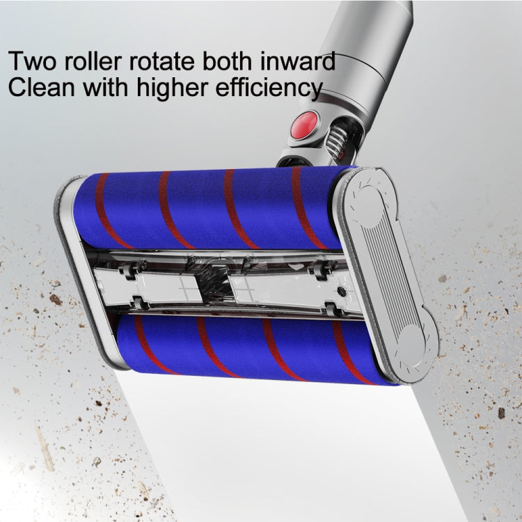 For Dyson V7 V8 V10 V11 Double Roller Soft Velvet Floor Brush Head with LED Lighting by bashfashion