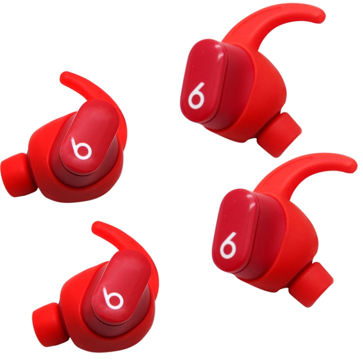 For Beats Studio Buds 2pairs Wireless Bluetooth Earphone Silicone Non-slip Ear Caps(Red) by bashfashion