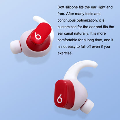 For Beats Studio Buds 2pairs Wireless Bluetooth Earphone Silicone Non-slip Ear Caps(Red) by bashfashion