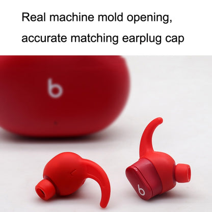 For Beats Studio Buds 2pairs Wireless Bluetooth Earphone Silicone Non-slip Ear Caps(Red) by bashfashion
