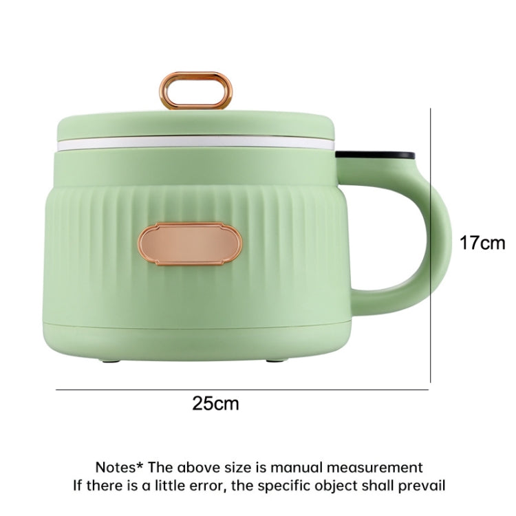 MC12B Small Multi-Functional Home Dormitory Instant Noodles Cooking Pot Non-Stick Electric Hot Pot US Plug(Matcha Green) by bashfashion