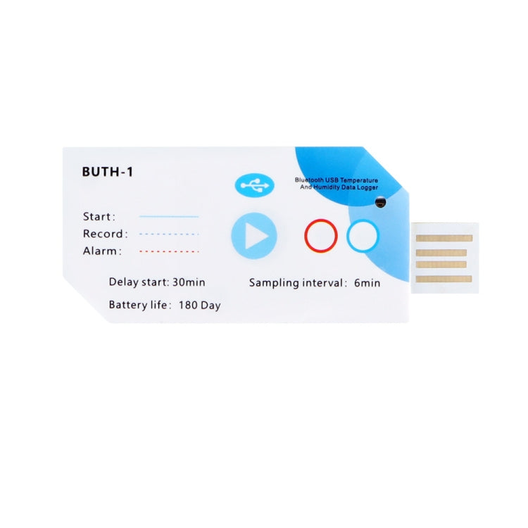 Temp013 Temperature Humidity Bluetooth APP Connect Medical Warehouse Cold Chain Transport USB Data Recorder by bashfashion