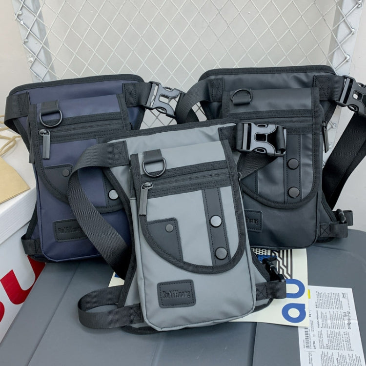 Outdoor Travel Waist And Leg Bag Motorcycle Cycling Tactical Multi Function Bag(Black) by bashfashion