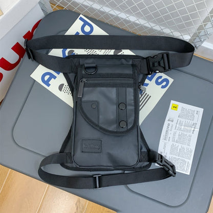 Outdoor Travel Waist And Leg Bag Motorcycle Cycling Tactical Multi Function Bag(Black) by bashfashion