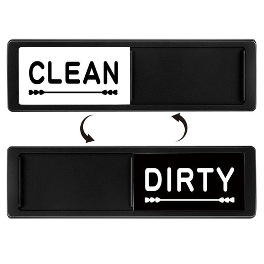 Dishwasher Magnet Clean Dirty Sign Double-Sided Refrigerator Magnet(Black Love) by bashfashion