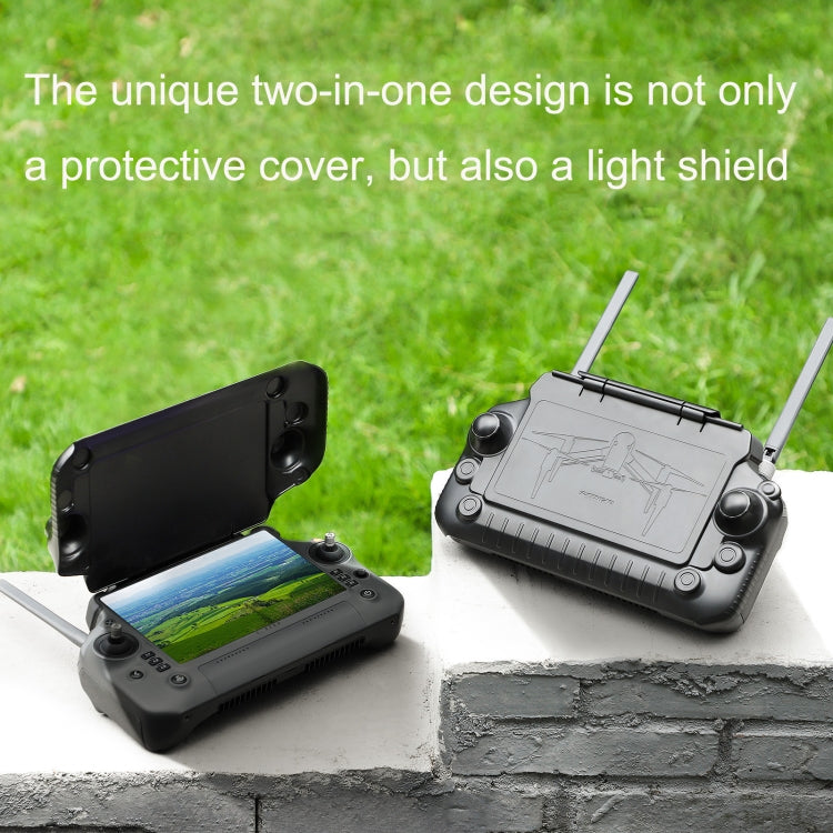 Sunnylife YK570 For DJI RC Plus Remote Control Protective Hood Plate Protective Cover(Black) by Sunnylife